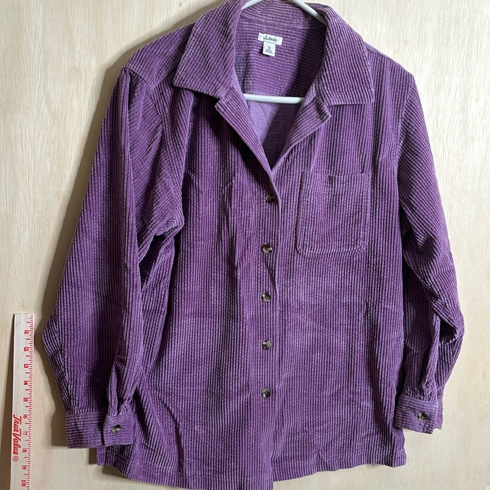 L.L. Bean Comfort Corduroy Shirt Shacket. Size medium